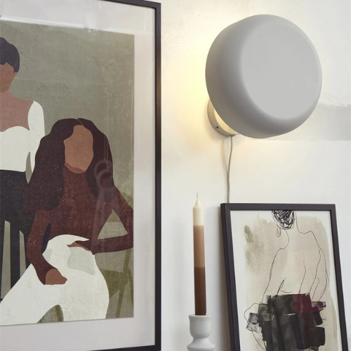 It's About Romi Wandlamp ijzer Porto, lichtgrijs